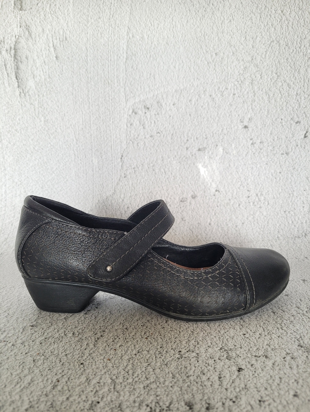 Taos Mambo Black Leather Mary Jane Shoes Low Heel Comfort Classic Vintage Style